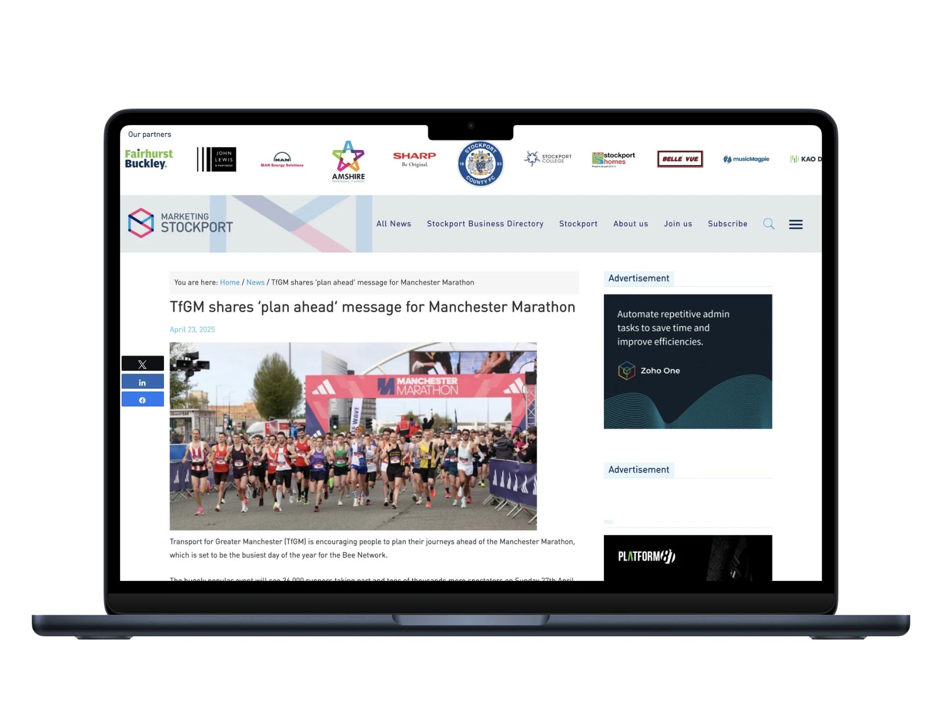 Marketing Stockport by Instilled